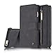 iPhone 6S Plus Magnetic DetachableCase, XRPow Premium Back Cover Slim Leather Folio Wallet Holder Case for Apple iPhone 6 Plus /6s Plus 5.5inch BLACK