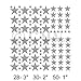 Stars Assorted Self Adhesive Wall Pattern Stickers (Set of 108, Metallic Silver)