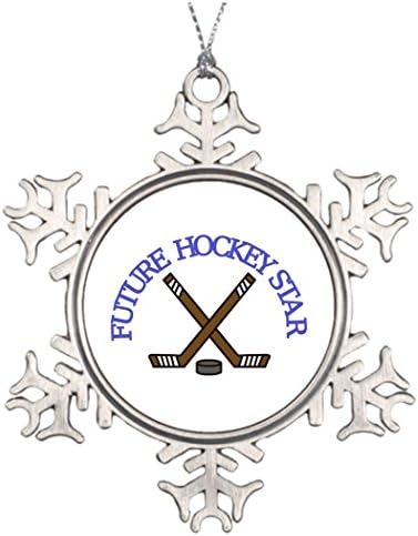 Custom Christmas Snowflake Ornament Future Hockey Star Ideas For Christmas Decorations Sticks