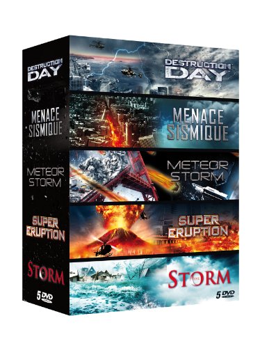Catastrophe - Coffret 5 Films : Destruction Day + Menace Sismique + Meteor Storm + Super Eruption + The Storm - Pack