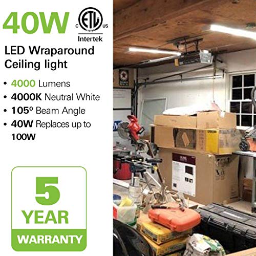 1 Hykolity+Wraparound+Fluorescent+Daylight+Flushmount