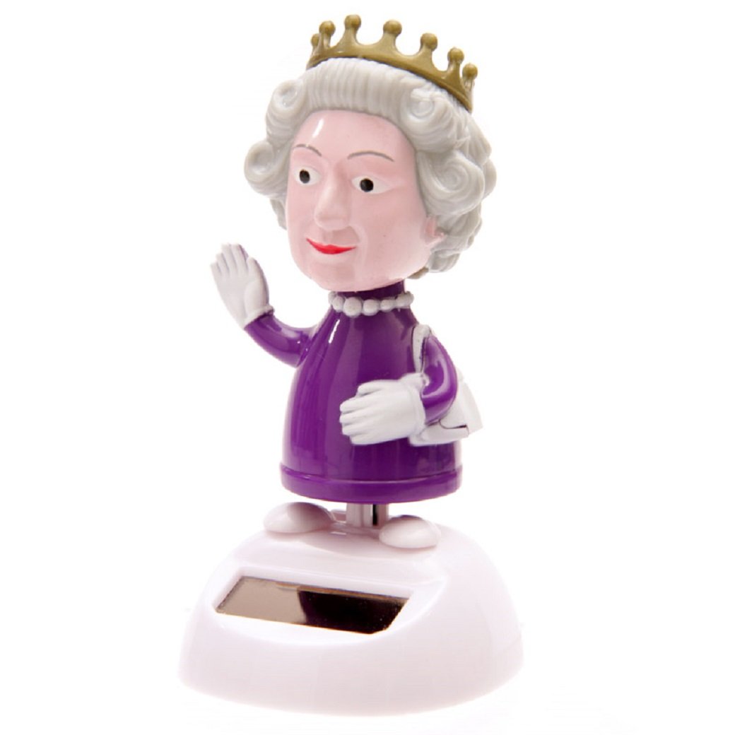 Solar Nodding Bobblehead Queen of England, Queen