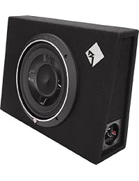 Rockford fosgate P3 Shallow Punch Gabinete para subwoofer de una sola carga, Negro