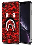 iPhone XR Case, Shark Face Slim Thin Protective