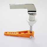 Casoter Toilet Cistern Lever Handle Chrome Alloy Replacement Metal Flush view 8