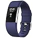SKYLET for Fitbit Charge 2 Bands, Silicone Replacement Accessories Straps for Fitbit Charge 2 Universe Bracelet(No Tracker)[2PC: Universe+Blue, Small]