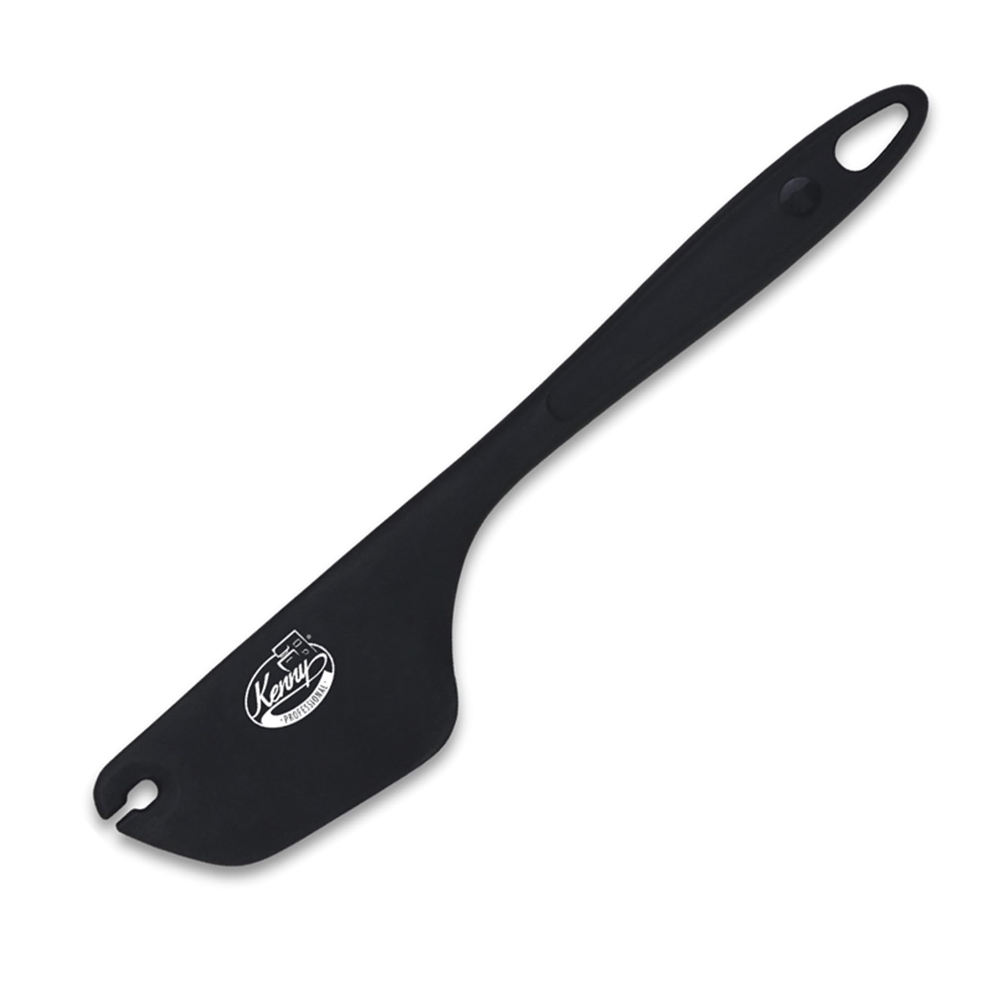 Kenny Professional 2-in-1 Heat-Resistant Dough Scraper Spatula with Stainless Steel core & BPA Free Silicone - for Baking and Cleaning Mixers, Beaters - Multifunctional Cooking Utensils (Anthracite)