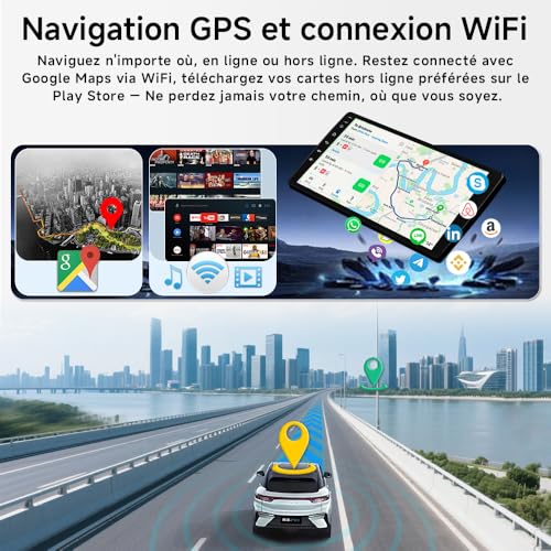ACAVICA Car Radio Renault Clio 4 Android 15 4+64 GB, 10.1 Inch with Wireless CarPlay Android Auto, Bluetooth 5.4 Stereo GPS WiFi 6.0 FM, for Renault Clio 2012-2018 Medianav (4Core/4+64GB)