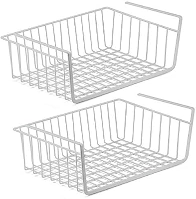 خزانة منظم معلقة تحت الرف تخزين شبكة من الحديد سلة خزانة الباب رف خزانة أصحاب سلة التخزين الرف المنظم Holder Storage Kitchen Organizershelf Basket Gooum