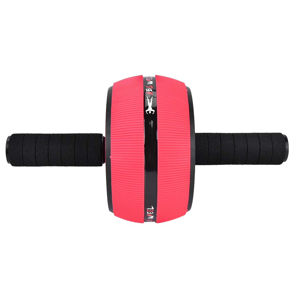 EVTSCAN Ab Roller Wheel, Abdominal Wheel Roller Trainer Fitness Equipment Gym Home Exercise Tool with Training Pad Sponge Handle(red&black)
