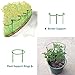 Feitore Plant Support Stakes, 2 Pack Metal Garden Plant Supports Plant Support Cage Half Round Plant Support Ring Garden Flower Plant Supports for Tomato, Peonies, Roses, Hydrangea 9.8