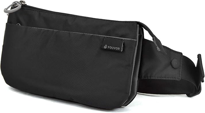 Amazon ボディバッグ 2way プレックス ウエストバッグ ウォレット風ポーチ 撥水 全5色 ブラック ショルダーバッグ