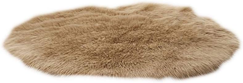 TankMR Area Rugs for Living Room, Fluffy Shaggy Super soft Carpet Suitable as Bedroom Rug Home Decor Nursery Rugs Kids Mat Light Camel 70cm