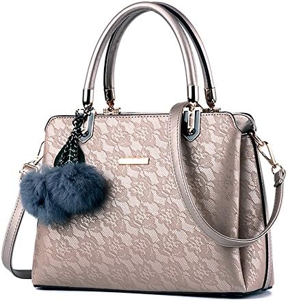 Women Shoulder Handbag Tote Bags with Adjustable Shoulder Stap (Gold)