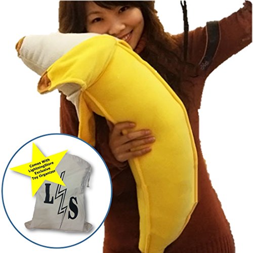 Lightningstore Adorable Cute Big Large Giant Huge Yellow Banana