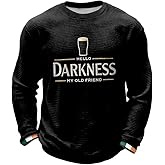 Men's Hello Darkness My Old Friend Waffle Long Sleeve T-Shirt St. Patrick's Day Shirt