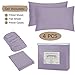 HOMEIDEAS 4 Piece Bed Sheet Set (Full, Lavender) 100% Brushed Microfiber 1800 Bedding Sheets - 16-inch Deep Pockets, Hypoallergenic, Wrinkle & Fade Resistant