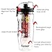 FEM0R 32 oz. Infuser Water Bottle - Leak Proof, Wide Mouth BPA-Free, Freezer Ball, Dual Hand Grips