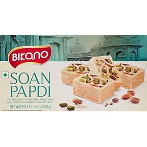 Bikano Soan Papdi, Milk 500 Gm Extra 20% (500g+100g Extra)