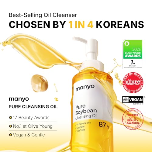 ma:nyo Pure Cleansing Oil Korean Facial Cleanser, Blackhead Melting, Daily Makeup Removal with Argan Oil, for Women Korean Skin care 6.7 fl oz (1 Pack)