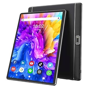 Tablet 10 Inch Android 9 HD Dual Sim Tablets with Quad Core, 32GB ROM /128 GB Expand, 3G Phone Call, WiFi, Bluetooth…