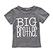 Big Brother Print T-Shirt, Gray (Big Brother), 3-4 Y/Tag 120