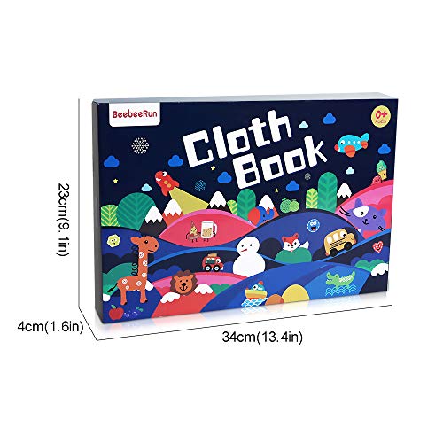 Baby's First Soft Books with Rustling Sound,Non-Toxic Cloth Books Toy Set for Newborns, Infants, Toddlers & Kids.Perfect for Baby Toy Gift Sets Baby Shower -Pack of 6 - Thumbnail 6