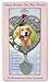Dog Memorial Ornament - Dated 2025 - Hanging Picture Ornament - Paw Prints on My Heart Poem Message - Gift-Storage Bag Included - 4.5