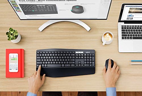 Logitech MK850 Combo Clavier et Souris sans Fil Multidispositifs, 2,4 GHz/Bluetooth, Structure Courbée, Souris sans FIl, 12 Boutons Programables, Batterie Longue Durée 3 Ans, PC/Mac, AZERTY Français