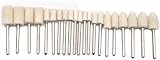 Oudtinz 100pcs Wool Felt Grinding Polishing Wheel Mandrel Attachment Set view 2