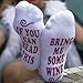 TRENDY PRO Funny Novelty Gift TALKING SOCKS 2 pack IF YOU CAN READ THIS BRING ME WINE SOCKS Gifts for Wine Lover Women Cool Gag Gifts for Men Boyfriend Gift for Her Wine Lover (2pack- WINEspiration)