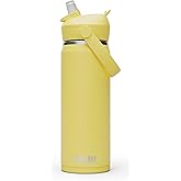 CamelBak Thrive Flip Straw Insulated Stainless Steel Water Bottle Yellow Bloom, 20oz
