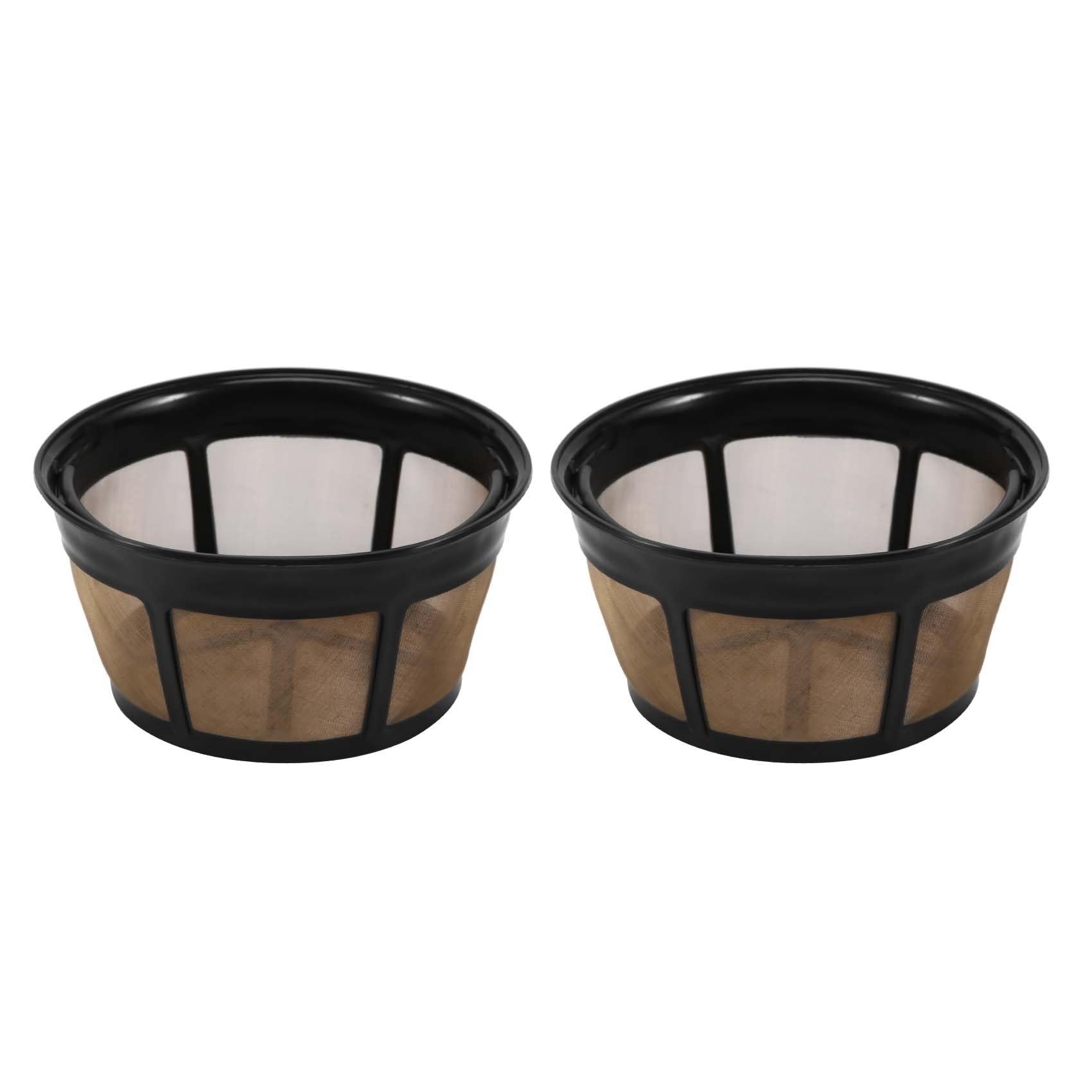Niukuyu Reusable Coffee Filter, Basket Coffee Filters 8-12 Cup Replacement Coffee Filter with Stainless Steel Mesh Bottom