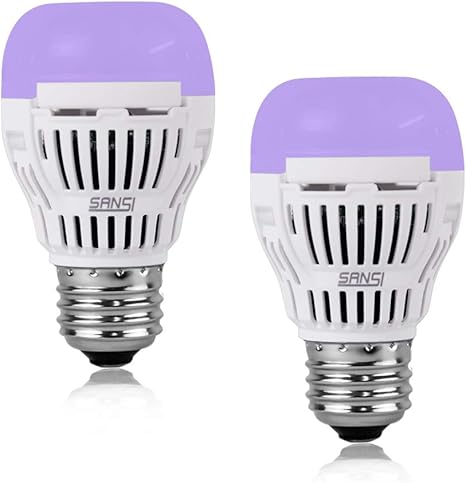 sansi 5 w bombilla de luz uv led negra nivel uva 320 400 nm luz led ultra violeta brilla en la oscuridad para fiestas halloween pintura corporal