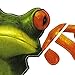 Bessky 3D Peep Frog Funny Car Stickers Truck Window Decal Graphics Sticker
