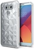 LG G6 / G6 Plus Case, Ringke [AIR PRISM] Luxurious Vogue Trendy Design Chic Ultra Rad Pyramid Stylish Diamond Pattern Flexible Gemstone-Like Texture Defensive TPU Cover – Clear
