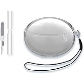 Case Cover for Baseus Inspire XC1 Open-Ear Earbuds,WUNIAK Clear Soft TPU Protective Cover with Keychain and Cleaner Kit for Women Men Shockproof Skin,Clear