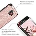 BENTOBEN Case for Galaxy J2 Pro, for Galaxy Grand Prime Pro, Glitter Luxury 2 in 1 Slim Sparkly Shiny Faux Leather Chrome Shockproof Protective Cover for Samsung Galaxy Pro 2018, Rose Gold
