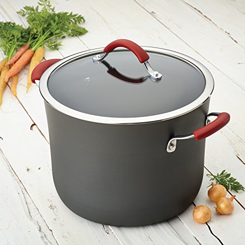 Rachael Ray Cucina Hard Anodized Nonstick Stockpot with Lid/Dishwasher