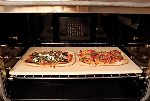 Pizzacraft PC9899 20 x 13.5 Rectangular ThermaBond Baking/Pizza Stone for Oven or Grill (Renewed)