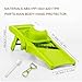 Valuetools Adjustable French Fry Cutter - Mandoline Silcer for Cheese, Onion, Potato Chips, Lemon with Cleaning Brush and Vegetable Peeler