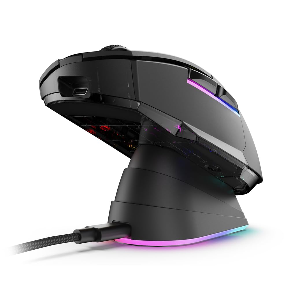 Sharkoon Skiller SGM50W Black, Wireless Optical Gaming Maus, RGB, PBT Button 7