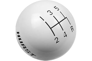 Hurst 1630025 White 5-Speed Replacement Shifter Knob
