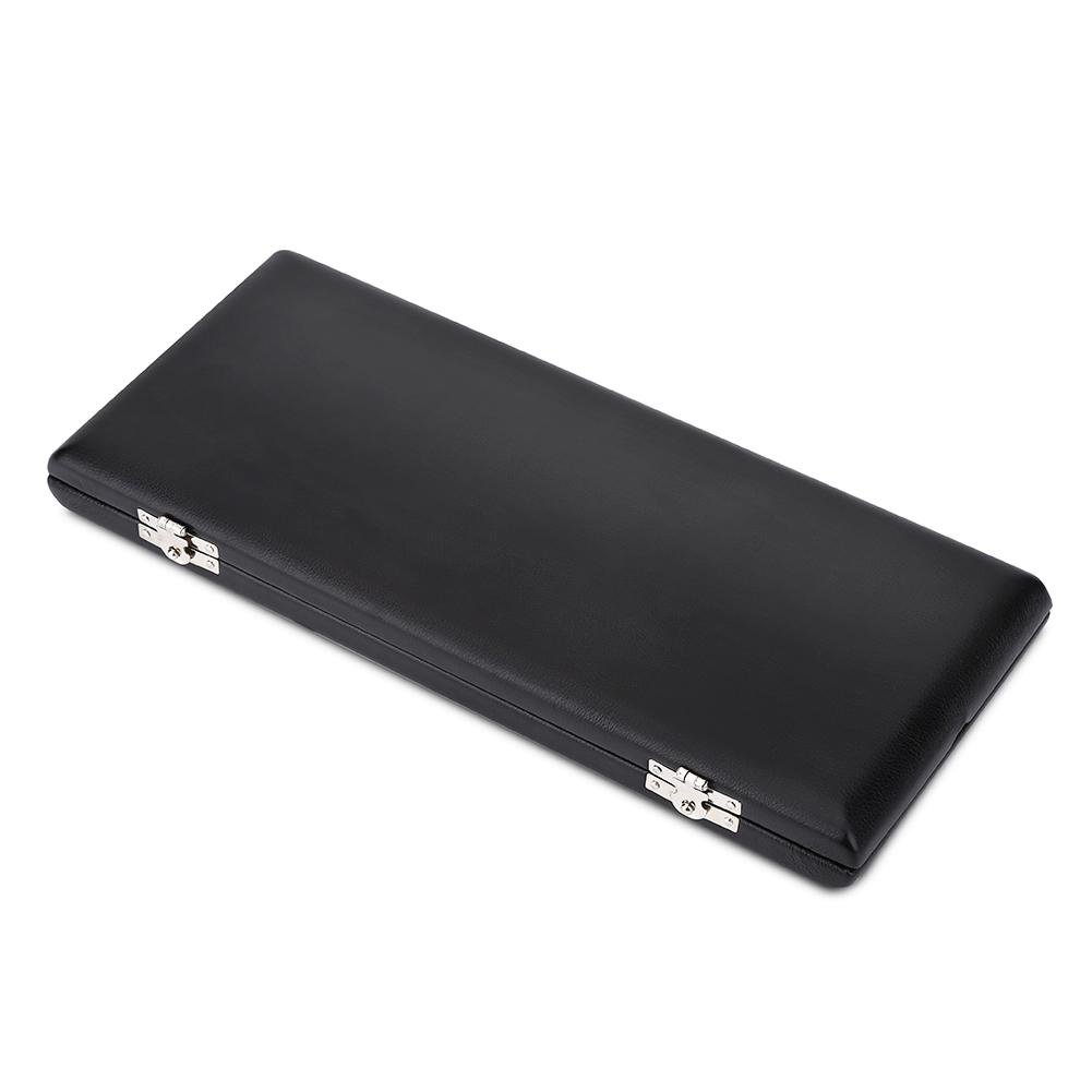 Bnineteenteam Oboe Reed Case, Oboe Reeds Storage Box with Wooden and PU Leather Cover for 10/12/20pcs Reeds(20pcs) Musical Instrument Accessories