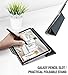 Galaxy Tab S4 10.5 Case, Poetic Smart Cover Case w/Flexible Soft Clear TPU Back, Slim-Fit Trifold Stand Folio Front, Auto Wake/Sleep, Lumos X Series, 2018 Model SM-T830/T835/T837, Black