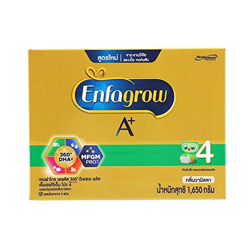 ENFAGROW A+ 360 DHA PLUS MILK POWDER FORMULA 4 VANILLA FLAVORED SIZE 1,650 G.
