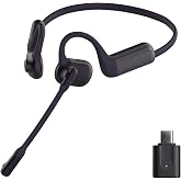 oleap P200b Pro Wireless Headset with Mic for Work, Noise Cancelling Headphones with AI ENC, Bluetooth 5.3 USB-C Dongle - Human Voice Pickup/Pet Noise Isolation,Wireless Headphones for Teams Meetings