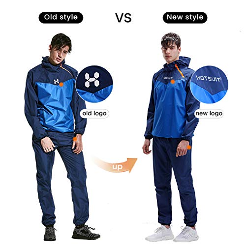 Tuta Sauna HOTSUIT Per Uomini - Giacca E Pantaloni Per Palestra, Esercizio E Sudorazione - Materiale Antivento E Impermeabile, Per Tutte Le Stagioni