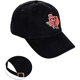 Desert Cactus Texas Tech University Baseball Hat TTU Red Raiders Brimmed Embroidered Cap Adjustable Cloth Strap Adult Type B