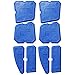 Color Scissor 8 Pieces Caulking Tool Kit Sealant Finishing Tools for Bathroom Kitchen and Floor Sealing, Blue